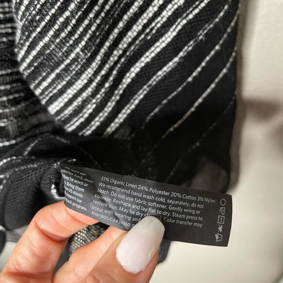 Eileen Fisher Half Sleeve Illusion Mesh Top Medium - Picture 8 of 11